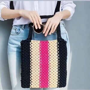 Macrame Cotton Bags, Shoulder Bag, Macrame Boho Bag, Trendy Bag, Macrame Purse